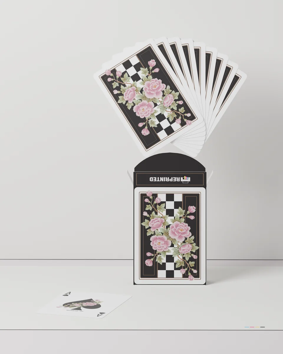 REPRINTED #05 cards fanned above their open tuck case