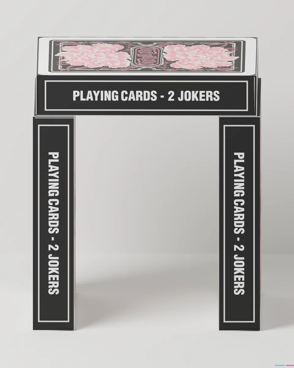 Three REPRINTED #06 tuck cases built into an arch